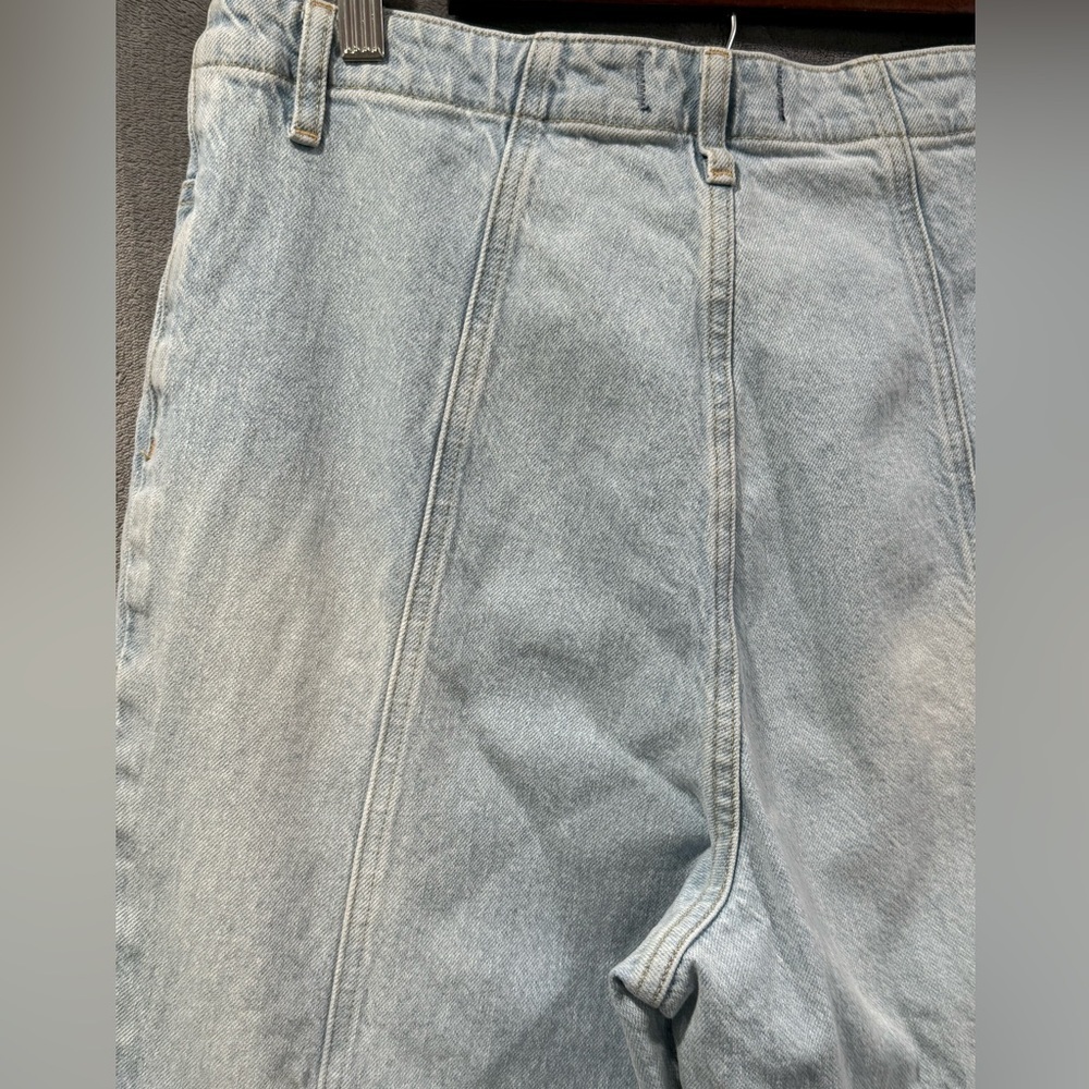 We The Free Free People Sz 32 Florence Flare Leg High Rise Blue Jeans Hippie Y2K - Picture 8 of 11